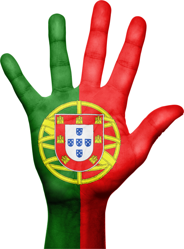 PORTUGAL - MANO BANDERA - UNIÓN EUROPEA - BRUSELAS - REVISTA ENÓLOGOS - AGRICULTORES PORTUGUESES - PROTESTA