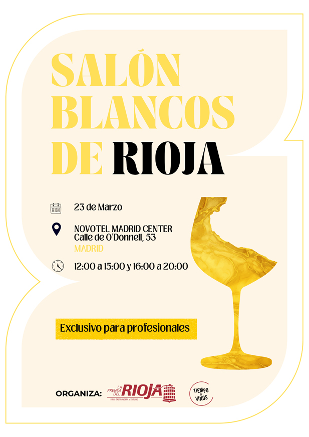 BLANCOS DE RIOJA, REVISTA ENÓLOGOS – LA PRENSA DEL RIOJA – MADRID – NOVOTEL CENTER - BIURKOGORRI, BODEGAS BAGORDI, BODEGAS BARÓN DE LEY, BODEGAS CORNELIO DINASTÍA, BODEGAS DEL MEDIEVO, BODEGAS FAUSTINO, BODEGAS FRANCO-ESPAÑOLAS, BODEGAS MANZANOS, BODEGAS MONTECILLO, BODEGAS REAL AGRADO, BODEGAS SAN ESTEBAN, BODEGAS VIÑAS LEIZAOLA - EL SACRAMENTO, EL COTO DE RIOJA, MARQUÉS DE REINOSA, MARQUÉS DE TOMARES, ONTAÑÓN FAMILIA, VIÑEDOS REAL RUBIO, VIÑEDOS RUIZ JIMÉNEZ, VIÑEDOS Y BODEGAS DE LA MARQUESA, VIRGEN DE LA VEGA Y ZINIO BODEGAS