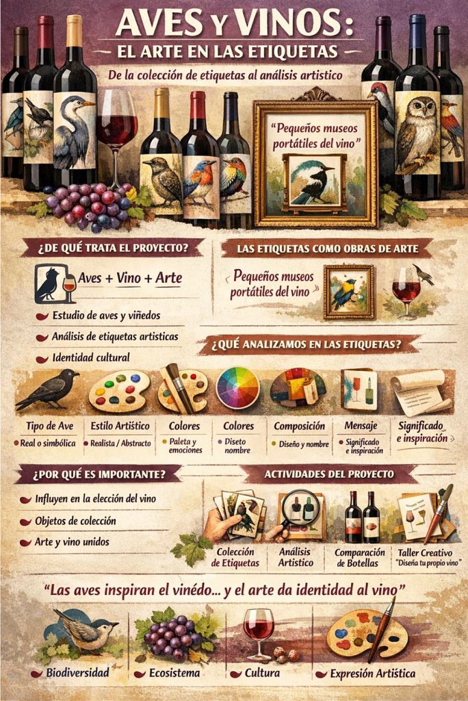 REVISTA ENÓLOGOS – AVE ENTRE VINOS – BIODIVERSIDAD – BOTELLA – JUAN LUIS PAREJO – JOSÉ LUIS OLMO RÍSQUEZ – IES AZUER – MANZANARES – ESTACIÓN ORNITOLÓGICA – SAN CARLOS DEL VALLE –ANILLAMIENTO CIENTÍFICO