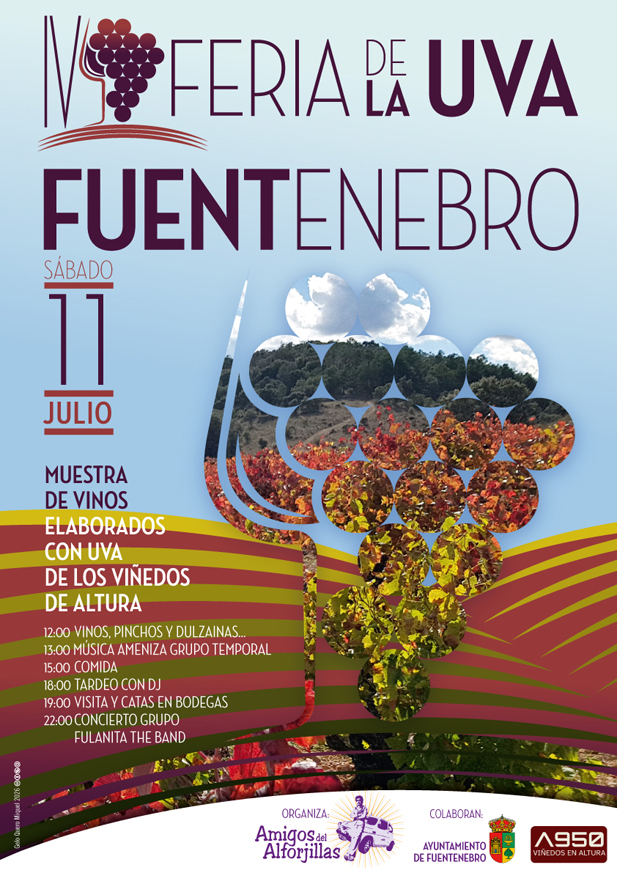 REVISTA ENÓLOGOS – RIBERA – FUENTENEBRO – IV FERIA DE LA UVA – ASOCIACIÓN AMIGOS DEL ALFORJILLAS – AYUNTAMIENTO DE FUENTENEBRO – AGRUPACIÓN A950 VIÑEDOS DE ALTURA – ÁNGEL HERRANZ ‘ALFORJILLAS’